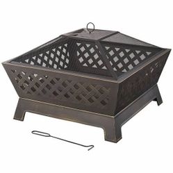 TIPTON 34’’ STEEL DEEP BOWL FIREPIT