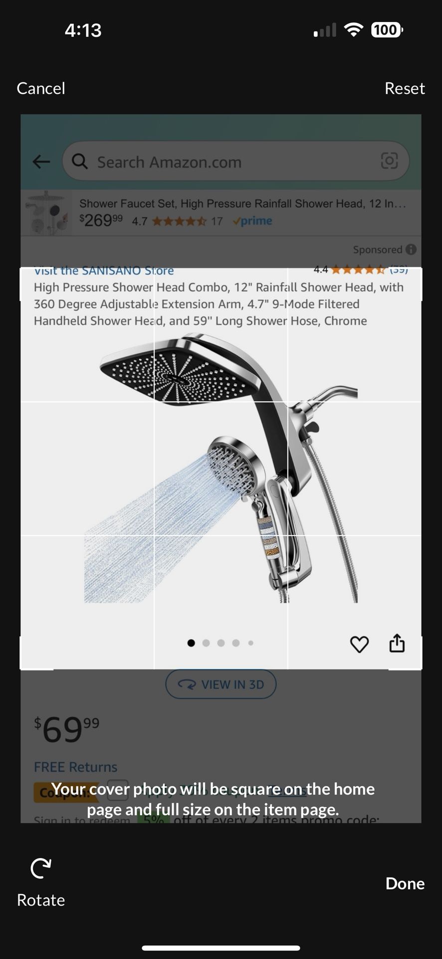 Shower Head Combo,