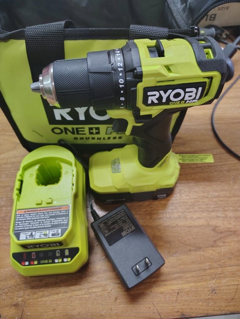 Ryobi Hp Drill/Driver Kit With Battery And Charger
