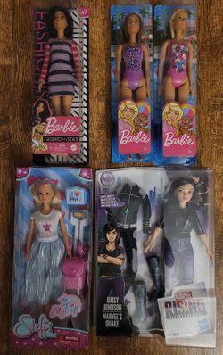Girls Dolls barbies/Steffi love/Daisy Johnson Marvel's Quake. NEW Selling as a bundle Or Separately