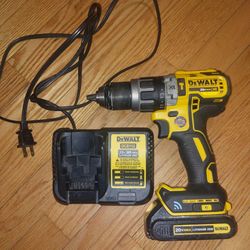 One Dewalt Drill And Hammer 