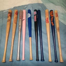 Baseball mini bats collection