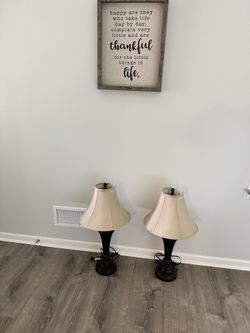 2 Lamps W/Shades
