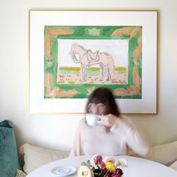Anne-Louise Ewen Horse Print - New in Box