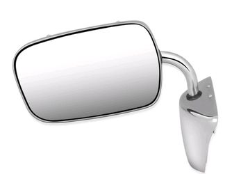 New Chrome Manual Side Door Mirror For 73-91 Chevy C10 K10 Suburban GM1320103