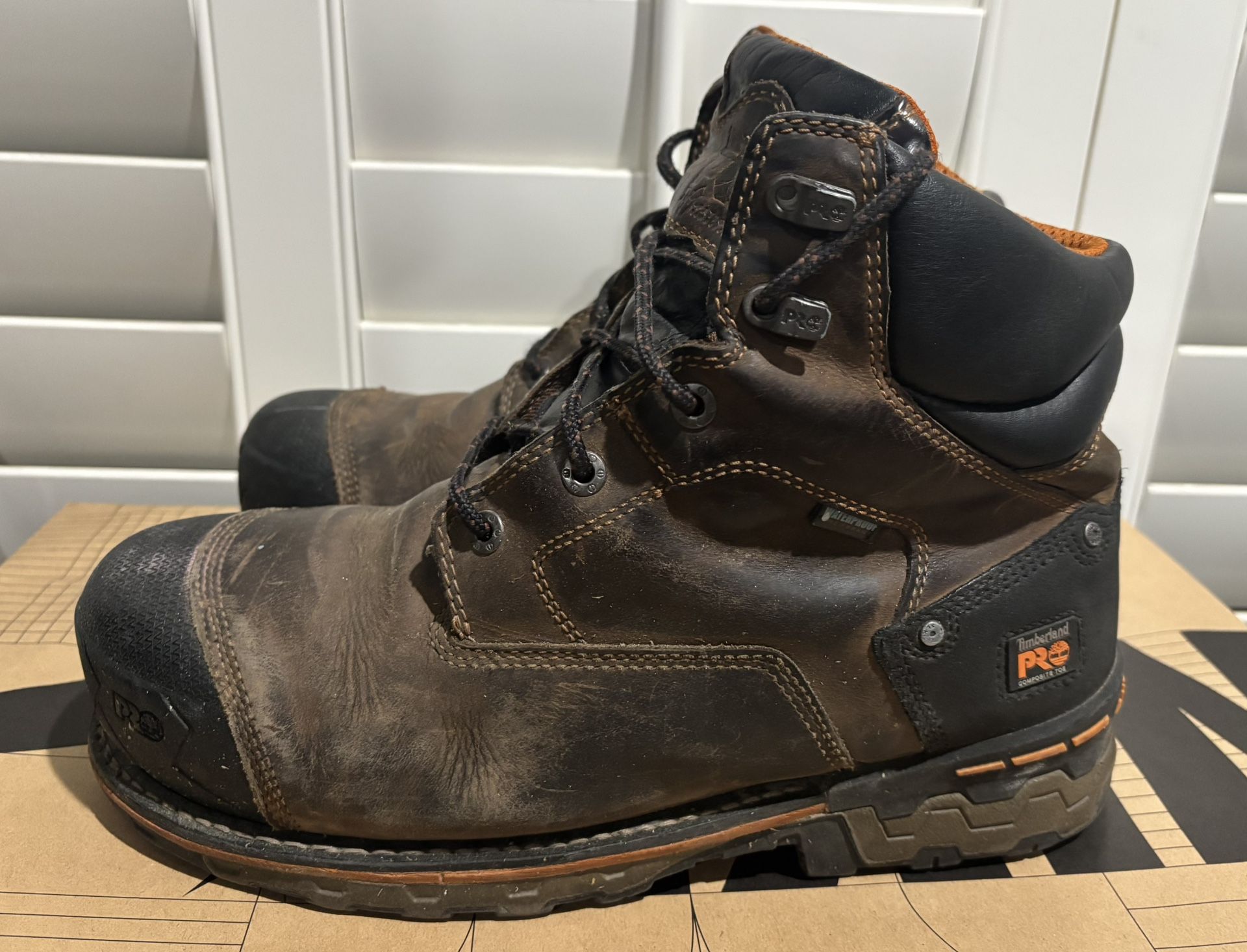 GUC Broken-In Timberland PRO 6" Composite Toe Waterproof Work Boots (Men’s Size 11) - $75