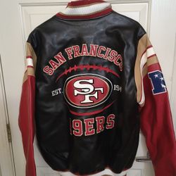 NEW W/Tags San Francisco 49ers Leather Jacket (M)