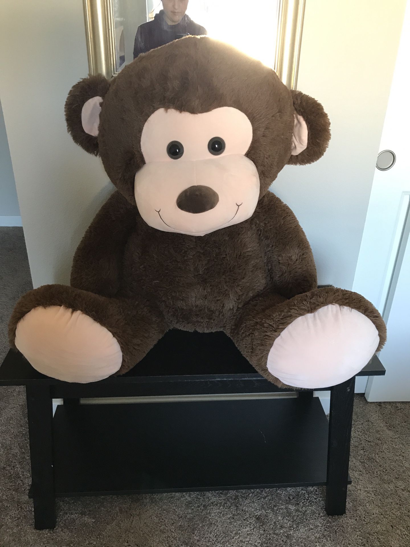 Plush stuffed monkey