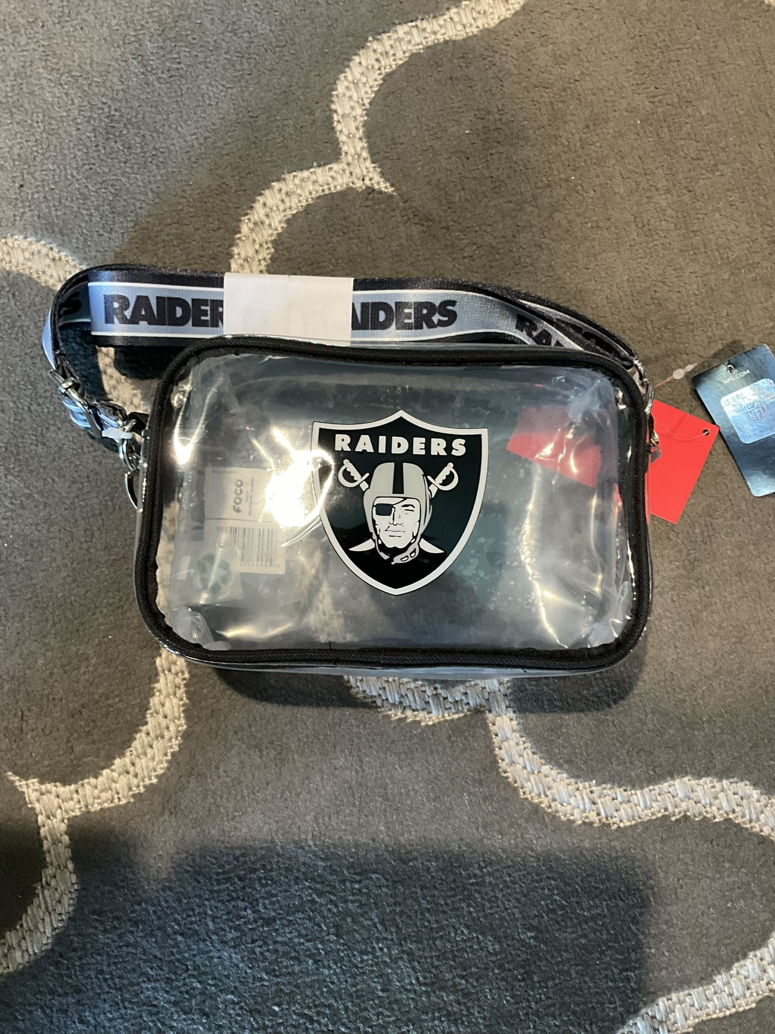 Las Vegas Raiders Crossbody Clear Stadium Bag