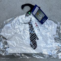 Casual Canine Tie Printed Tee For Dogs Size Medium