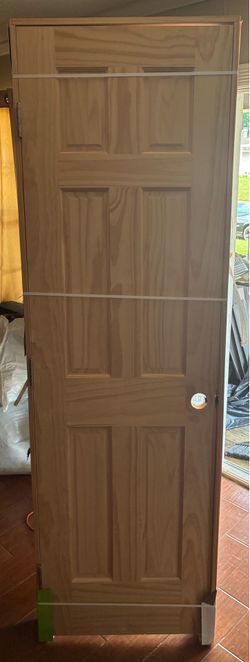 Masonite Prehung Solid Core 6-Panel Pine Interior Door (Common: 24-In X 80-In