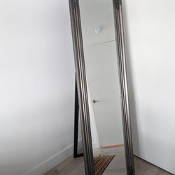 Dublin Silver Gothic Mirror from Wood 16x64"