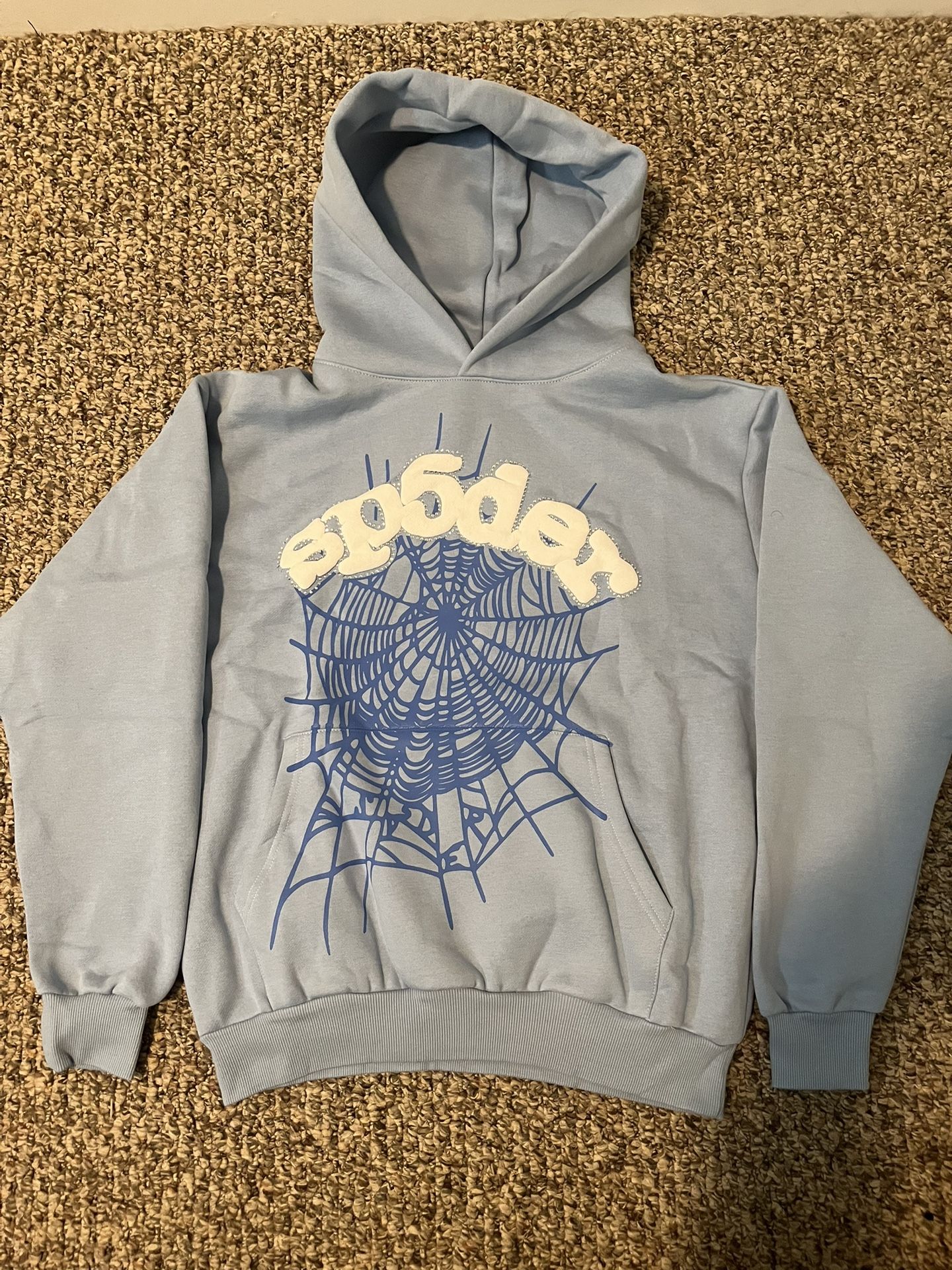 Sp5der Hoodie “Sky Blue” Sizes: Small, Medium, Large - www 