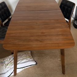Dining Table With Free 4 Chairs. 75”x35.5” Must Go! Normal Wear Condition