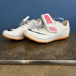 Size 7.5 - Nike Jump Elite High White Hyper Pink Orange