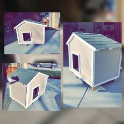 Fancy Dog house/wood work/shelves