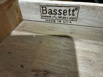 Bassett Wood Furniture Piece Made in USA