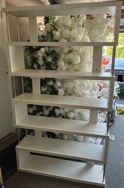 White Open Bookshelf