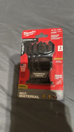 Milwaukee 1-3/8 in. Nitrus Carbide Universal Fit Extreme Materials Cutting Oscillating Multi-Tool Blade (3- Pack)