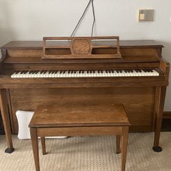 Upright Piano: Hallet, Davis & Co. 