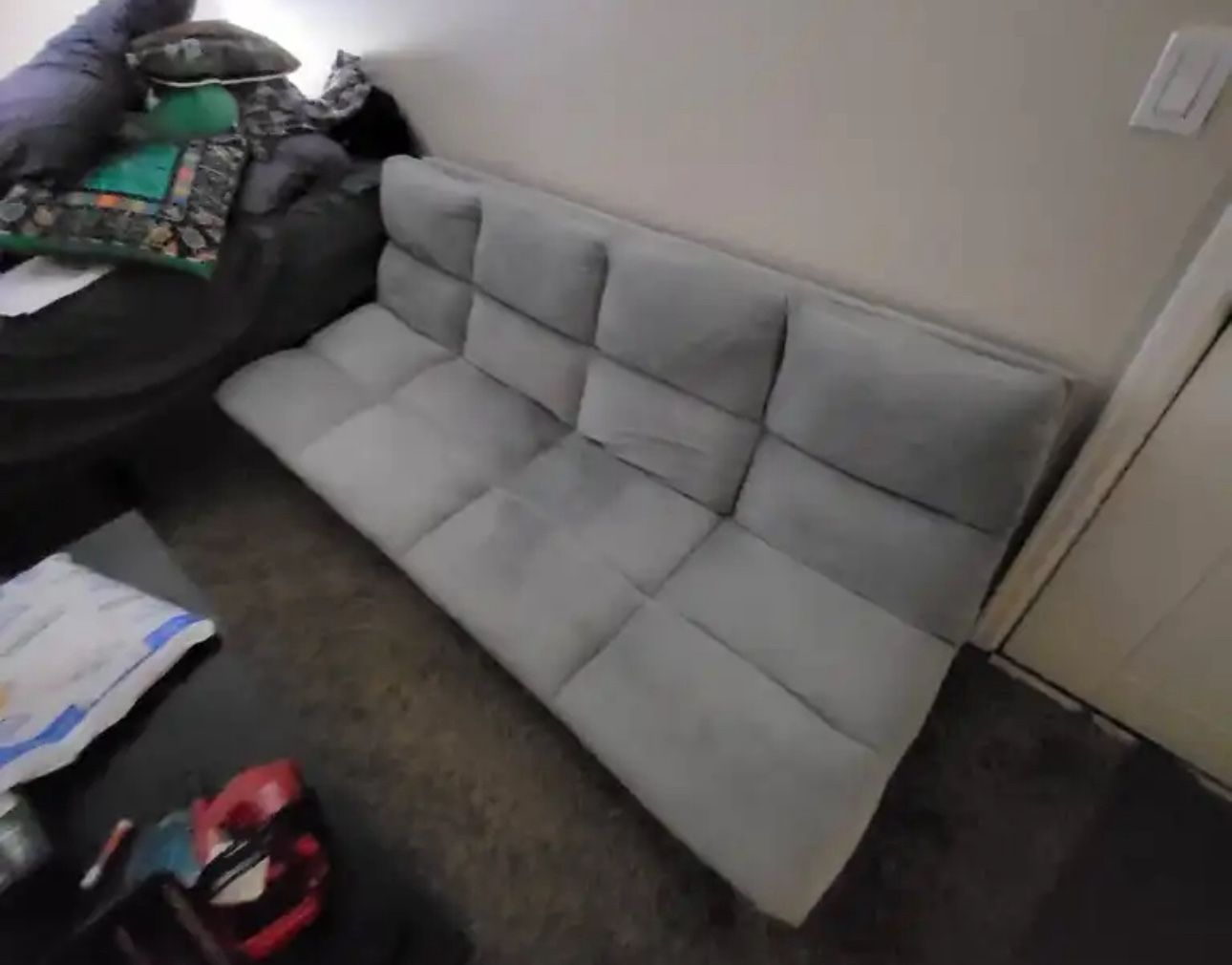 Gray Futon Sofa