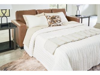 Bolsena Caramel Leather Queen Sofa Sleeper