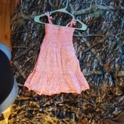 Peach Paisley Sundress Size 4 Little Girls