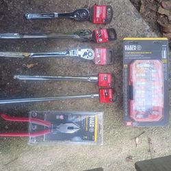 Craftsman And Klein Ratchets/Sockets/Pliers