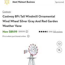 8fttallwind Mill Ornamental Armed New $80