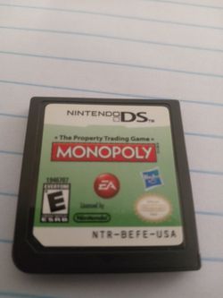 Nintendo ds Monopoly