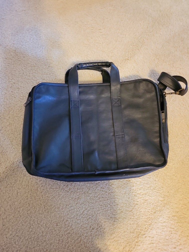 Black Leather  Computer Case
