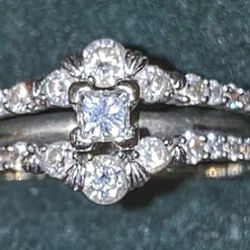 Engagement Diamond Cluster Ring