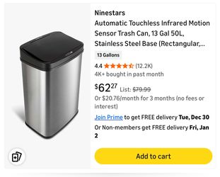 Touchless Trash Can NINESTARS