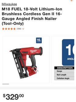 16 Gauge Angled Finish Nailer