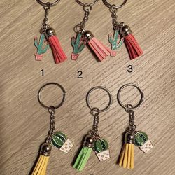 Cactus Keychains 