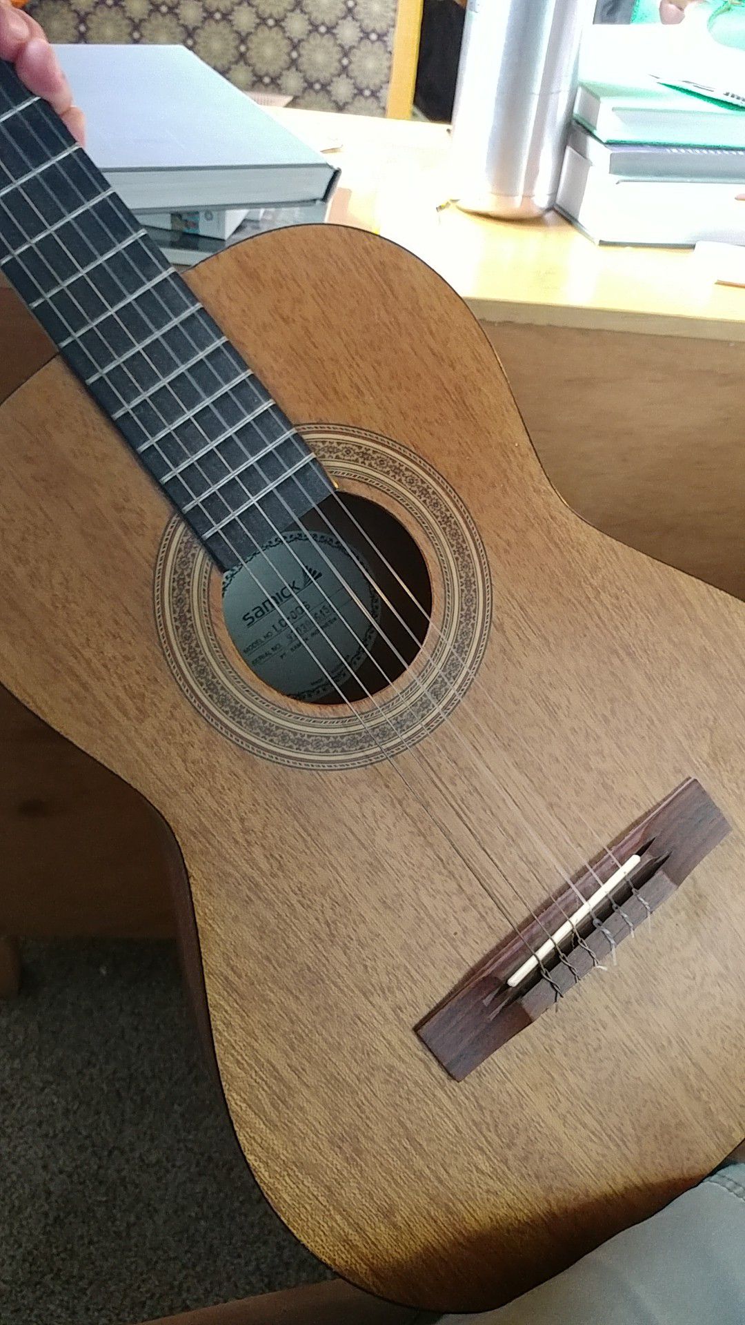 Acoustic guitar with nylon strings