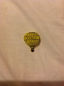 Vintage sunny side of louisville hot air ballon pin