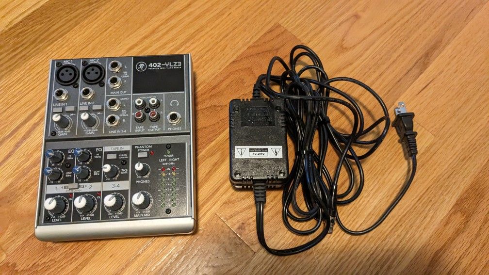 Mackie 402-VLZ3,  4 Channel Mic Line Mixer