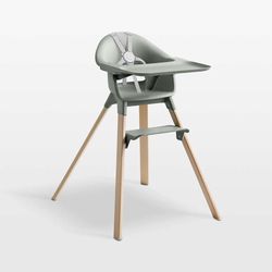 Stokke Clikk Glasier Green High Chair with Adjustable Footrest