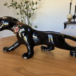 Mid Century Black Panther Planter