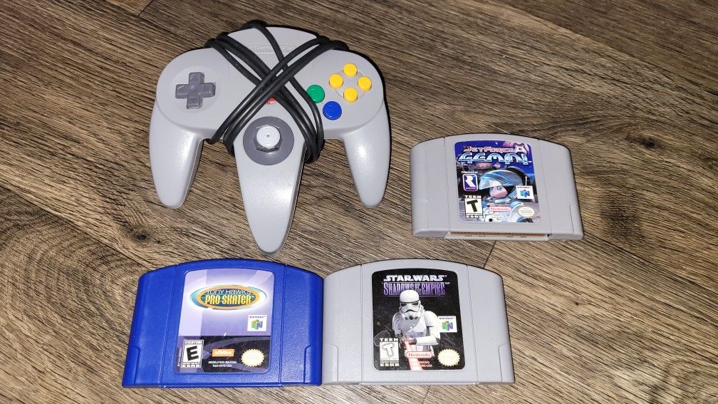 Vintage Nintendo 64 Games And Controller (Authentic)