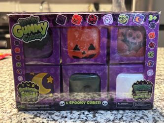 Spooky Gummy Cubes 6-Pack Squishy Toy Set