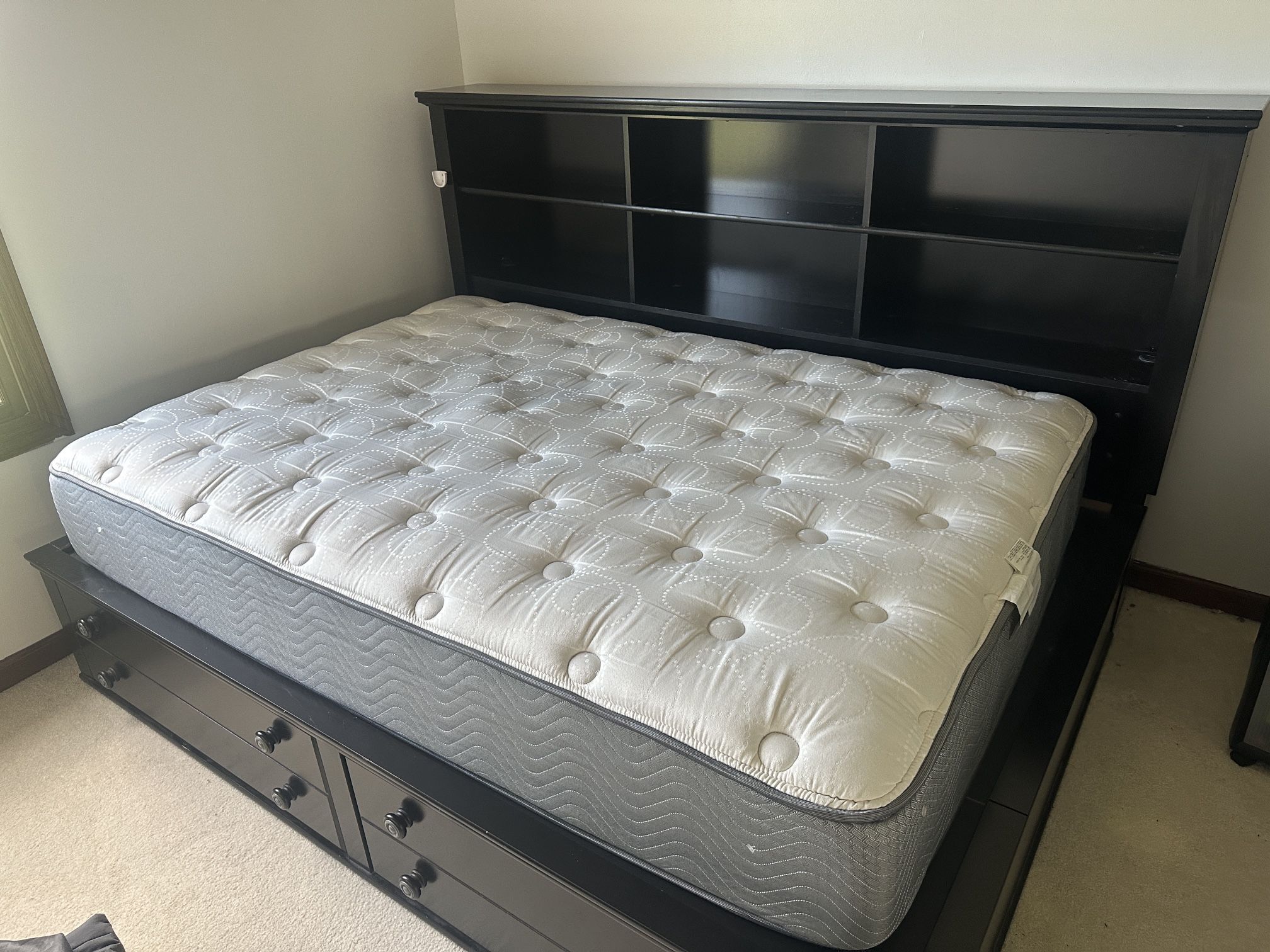 Book Case Full Size Bed Frame