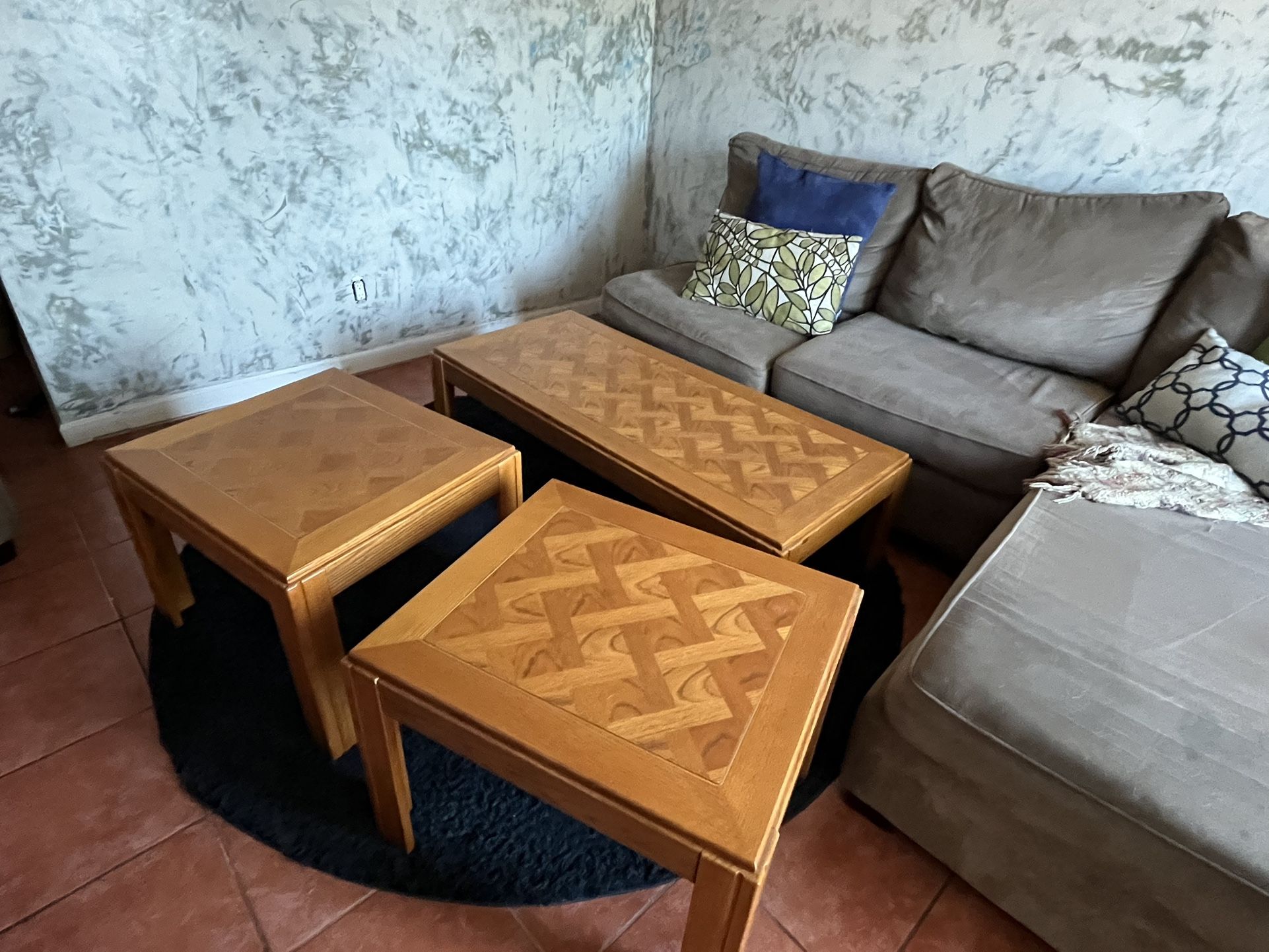 Coffee Table, 2 End Tables