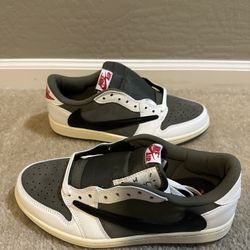 Brand New Travis Scott X Air Jordan 1 Retro Low OG SP Reverse Olive Medium Olive Men’s Size 9.5