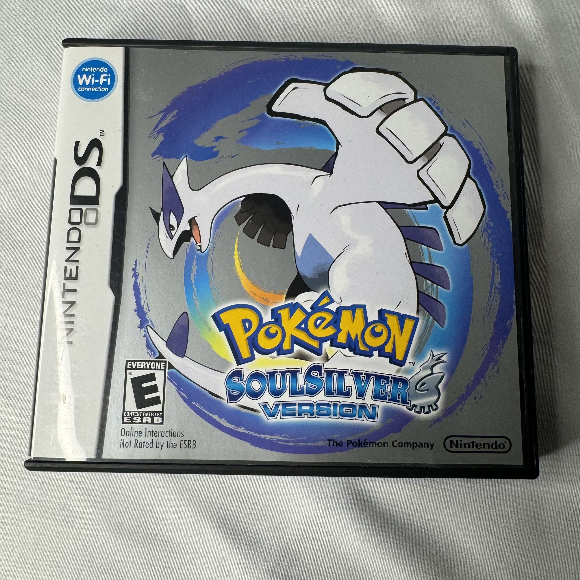 Pokemon Soulsilver Version Nintendo DS Authentic CASE & MANUAL ONLY *NO GAME*