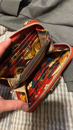 Sakroots Floral Print Zip-Around Wallet