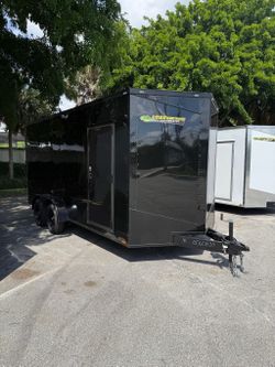 Hook & Line 7 x 16 Enclosed Trailer 7k