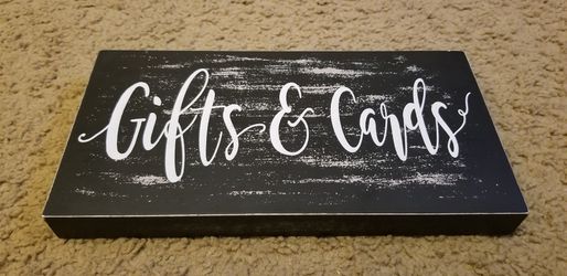 Gifts & Cards Table Sign