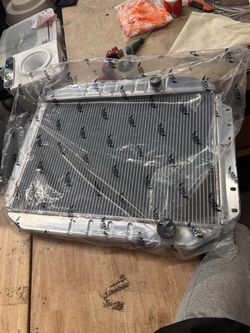 (Z-14)CC6164 Aluminum KKS Radiator For 61-64 Ford F-Series F-100 F-250 F-350 L6 3 Row